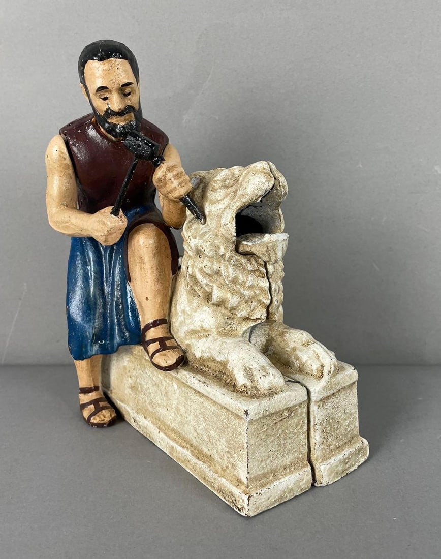 Reproduction Design Toscano Cast Iron Mechanical Bank (1 of 4)