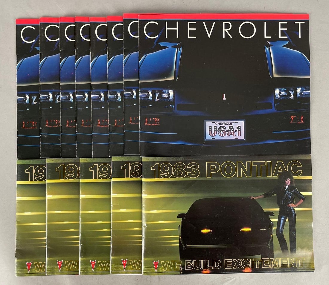 Group of 1983 Chevy / Pontiac Dealership Promo Brochures (1 of 2)