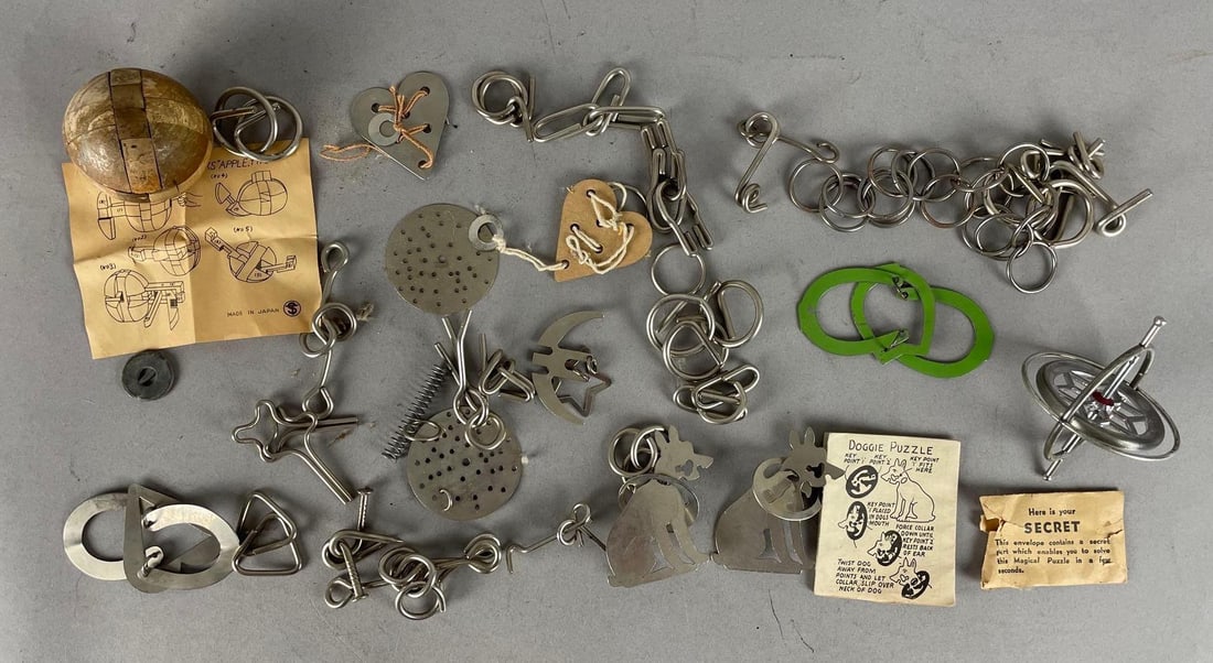 Group of Vintage Metal Puzzle Games (1 of 3)