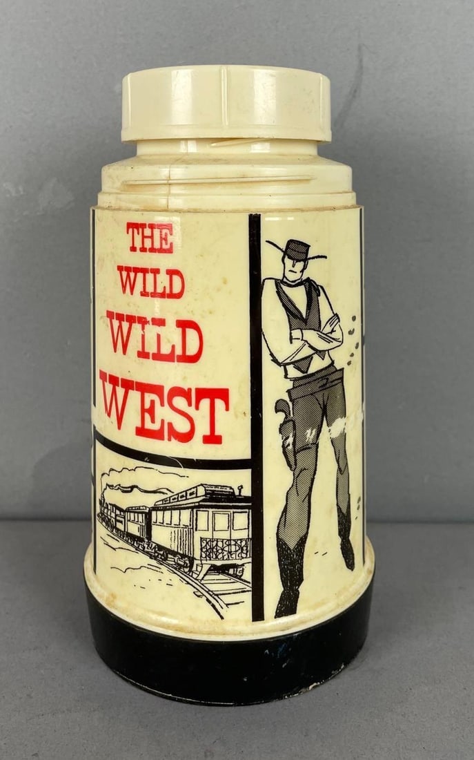 Vintage Aladdin The Wild Wild West 1/2 Pint Thermos (1 of 5)