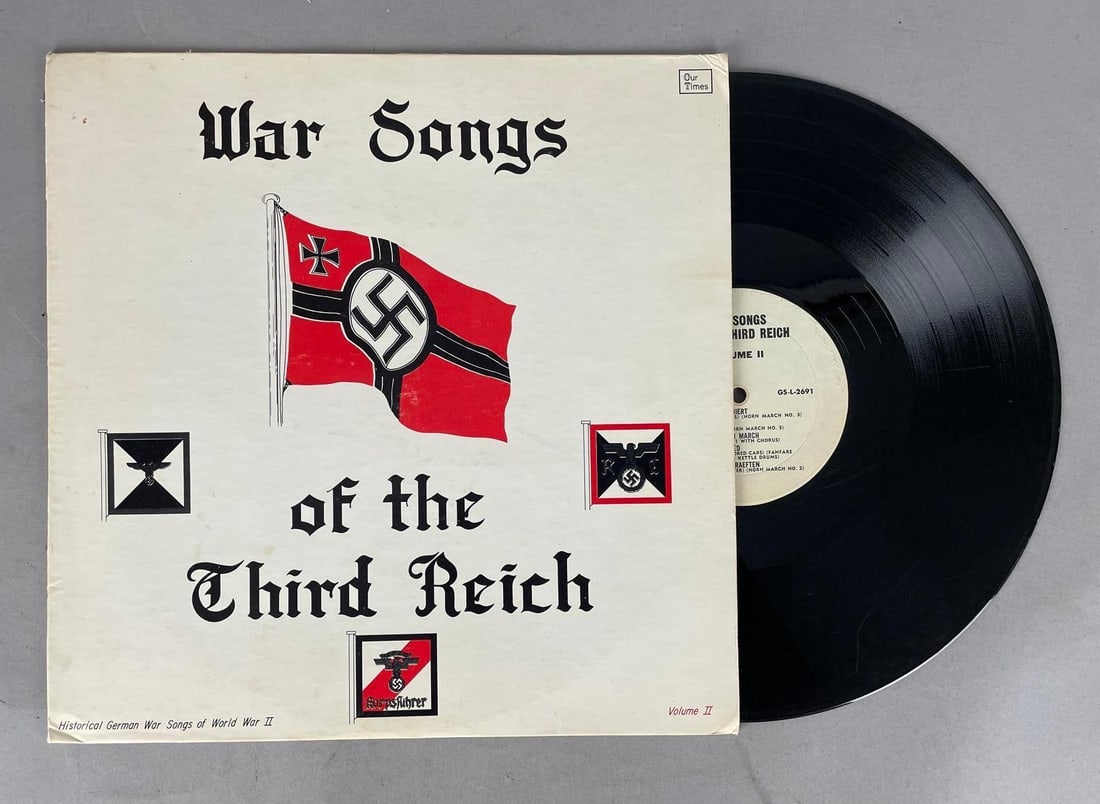 Vintage War Songs of the Third Reich Vol. 2 Vinyl Record: Historical German war songs of WW2