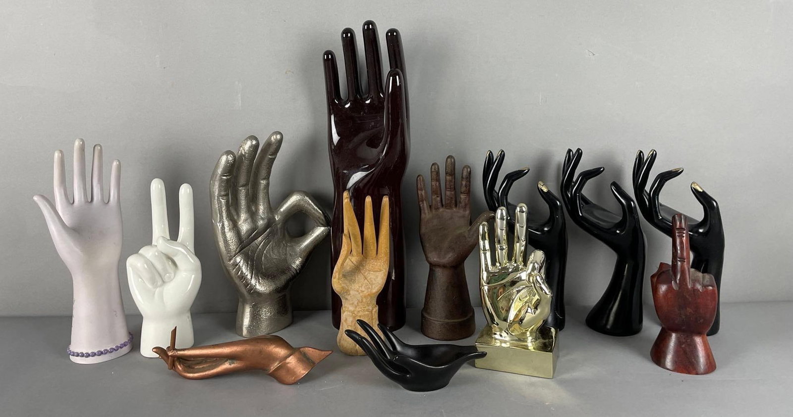 Group of Assorted Hand Jewelry Displays (1 of 3)