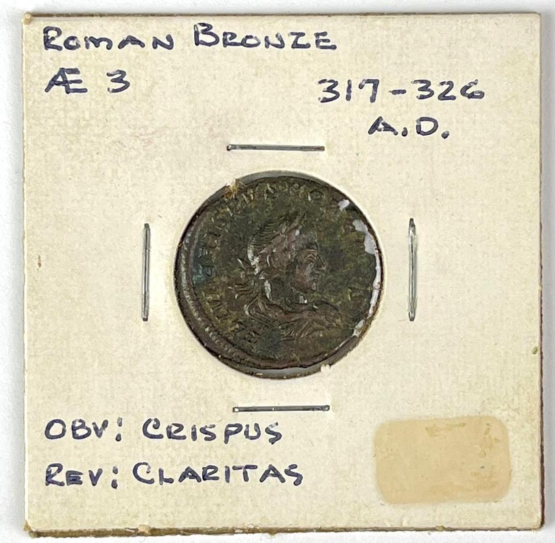 AE3 317-326 AD Roman Bronze Coin (1 of 2)