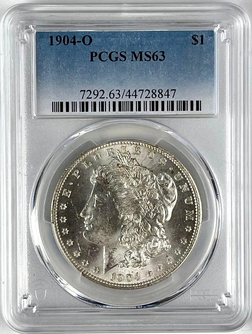 1904 O US Morgan Silver Dollar PCGS MS63 (1 of 2)