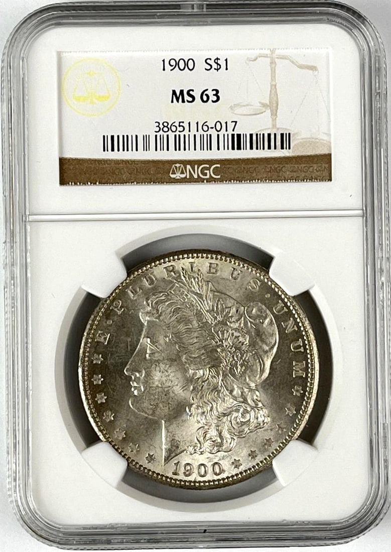 1900 US Morgan Silver Dollar NGC MS63 (1 of 2)