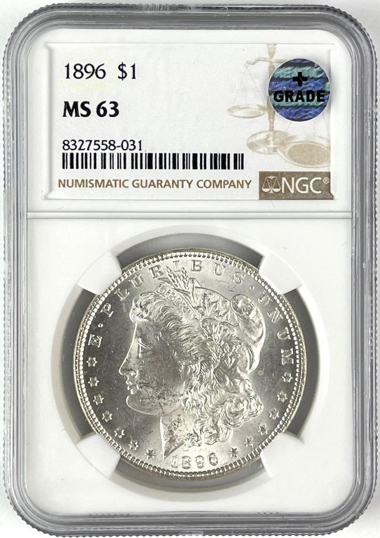 1896 US Morgan Silver Dollar NGC MS63 (1 of 2)
