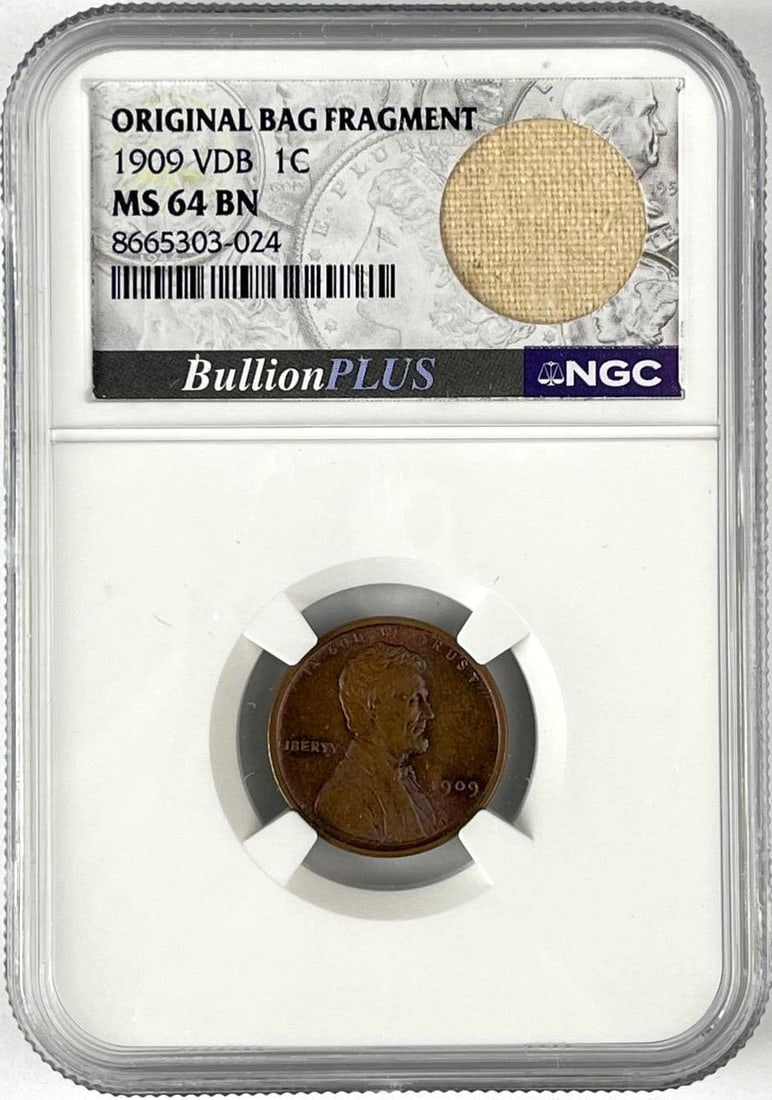 1909 VDB Lincoln Head Wheat Cent NGC MS64 BN (1 of 2)