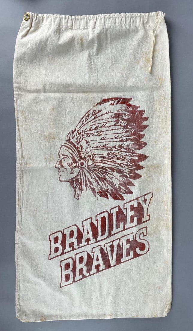 Vintage Bradley Braves Canvas Sack (1 of 2)