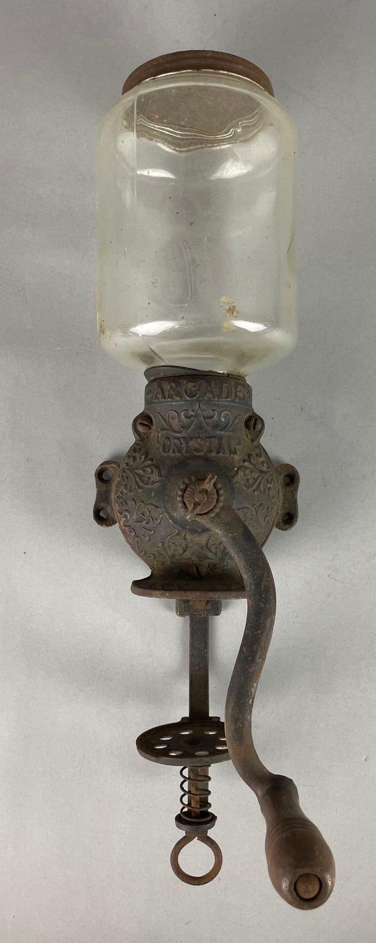 Antique Arcade Crystal Wall-Mounted Coffee Grinder (1 of 3)