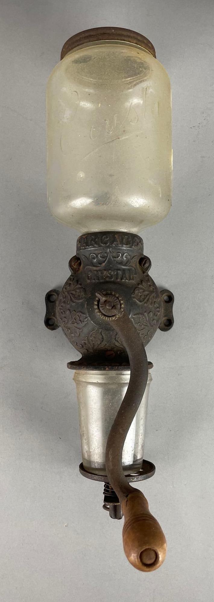 Antique Arcade Crystal Wall-Mounted Coffee Grinder (1 of 3)