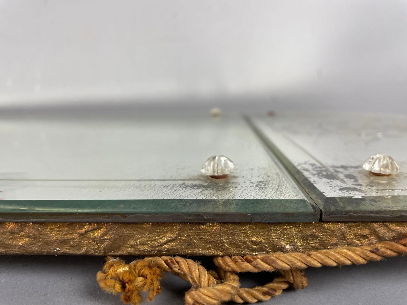 Victorian Etched Wall Mirror - 4