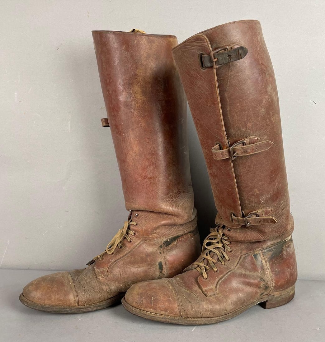 Pair of WW2 Era U.S. Army Mounted Cavalry Boots (1 of 5)