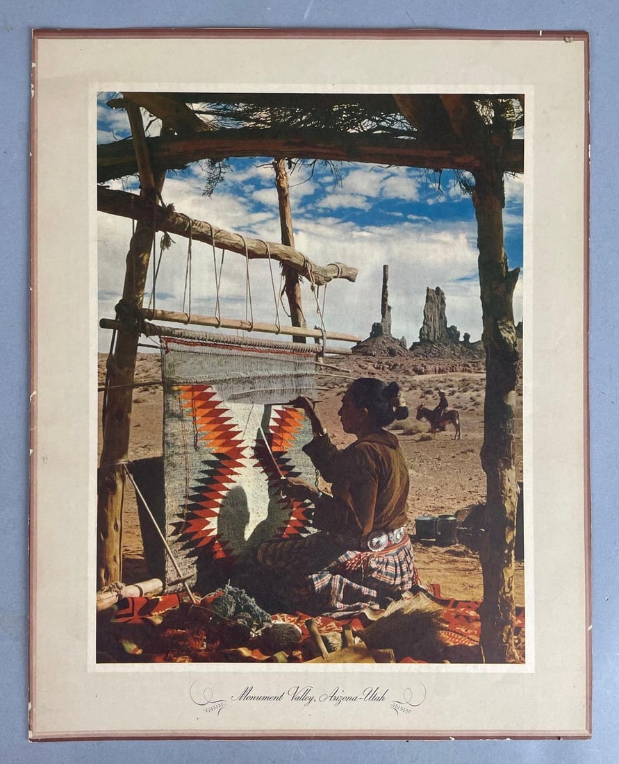 Vintage Standard of California Monument Valley Navajo Woman Print (1 of 2)