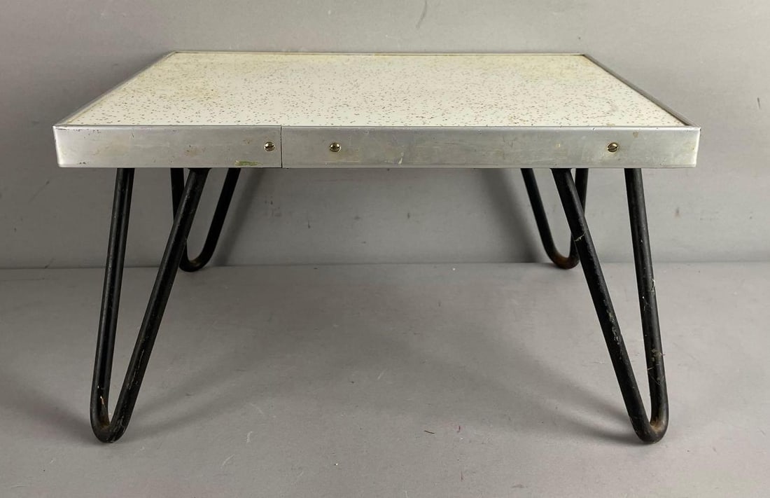 Vintage MCM Step Stool with Hairpin Legs (1 of 3)