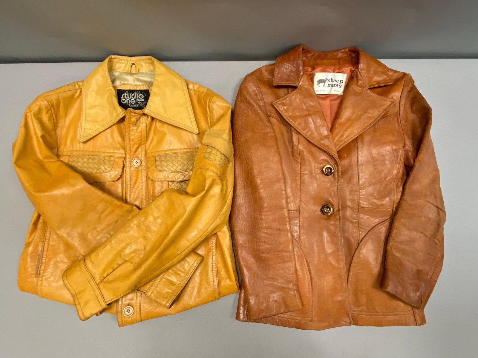 Group of 2 Vintage Leather Womens Jackets (1 of 7)