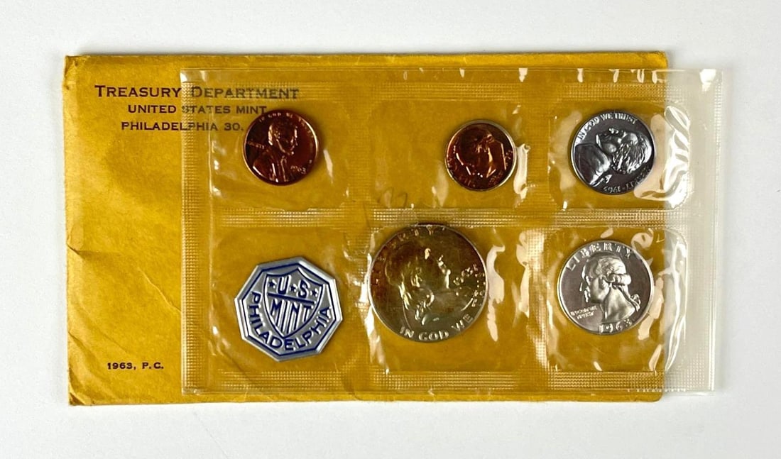 1963 US Mint Philadelphia Coin Proof Set: 1963 US Mint Philadelphia Coin Proof Set