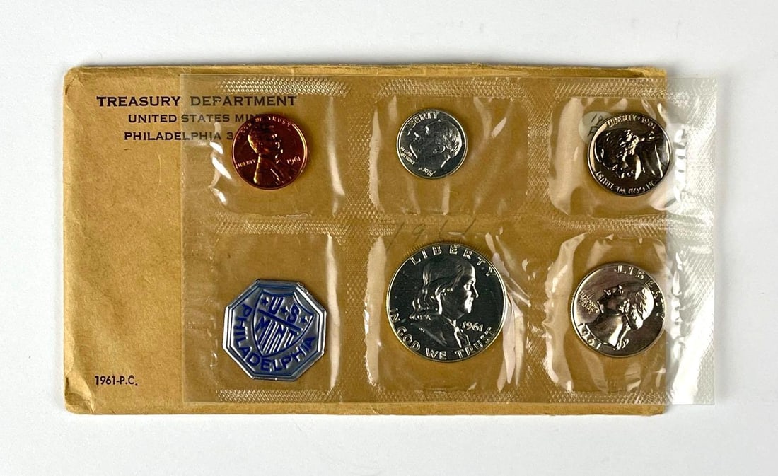 1961 US Mint Philadelphia Coin Proof Set: 1961 US Mint Philadelphia Coin Proof Set