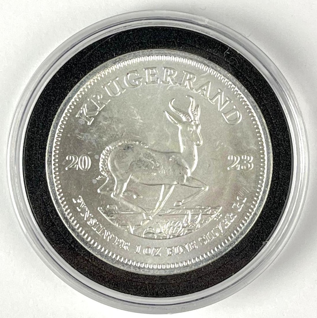 2023 South Africa Krugerrand 1 oz .999 Fine Silver Coin: 2023 South Africa Krugerrand 1 oz .999 Fine Silver Coin