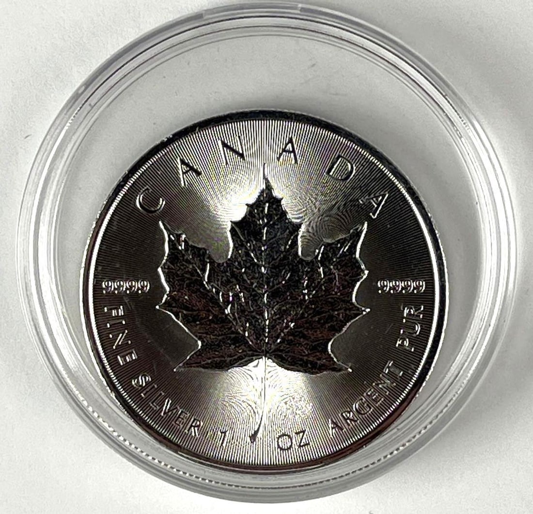 2020 Canada $5 Maple Leaf with Maple Leaf Privy 1 oz 9999 Fine Silver Coin: 2020 Canada $5 Maple Leaf with Maple Leaf Privy 1 oz 9999 Fine Silver Coin