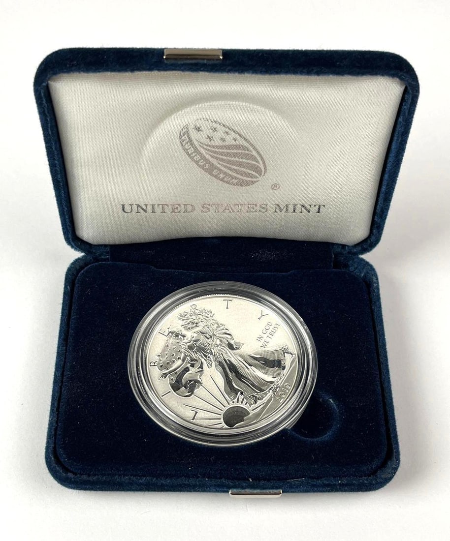 2019 US Mint American Silver Eagle 1 oz Fine Silver Enhanced Reverse Proof Coin (1 of 5)
