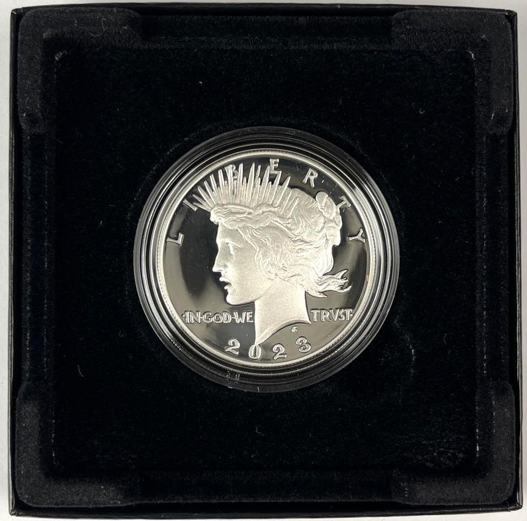 2023 S US Mint Peace Silver Proof Dollar: Includes COA