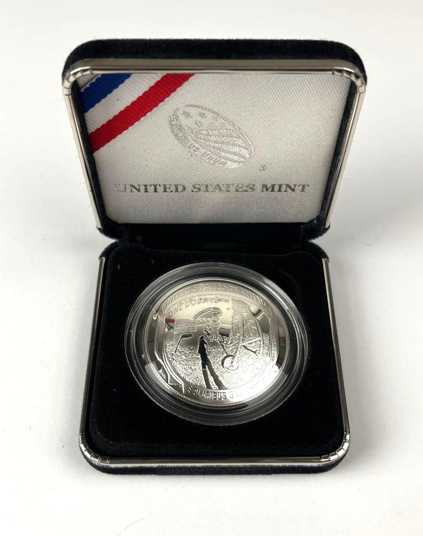 2019 US Mint Apollo 11th 50th Anniversary 26.73 Grams .999 Fine Silver Proof Commemorative Coin: Includes COA
