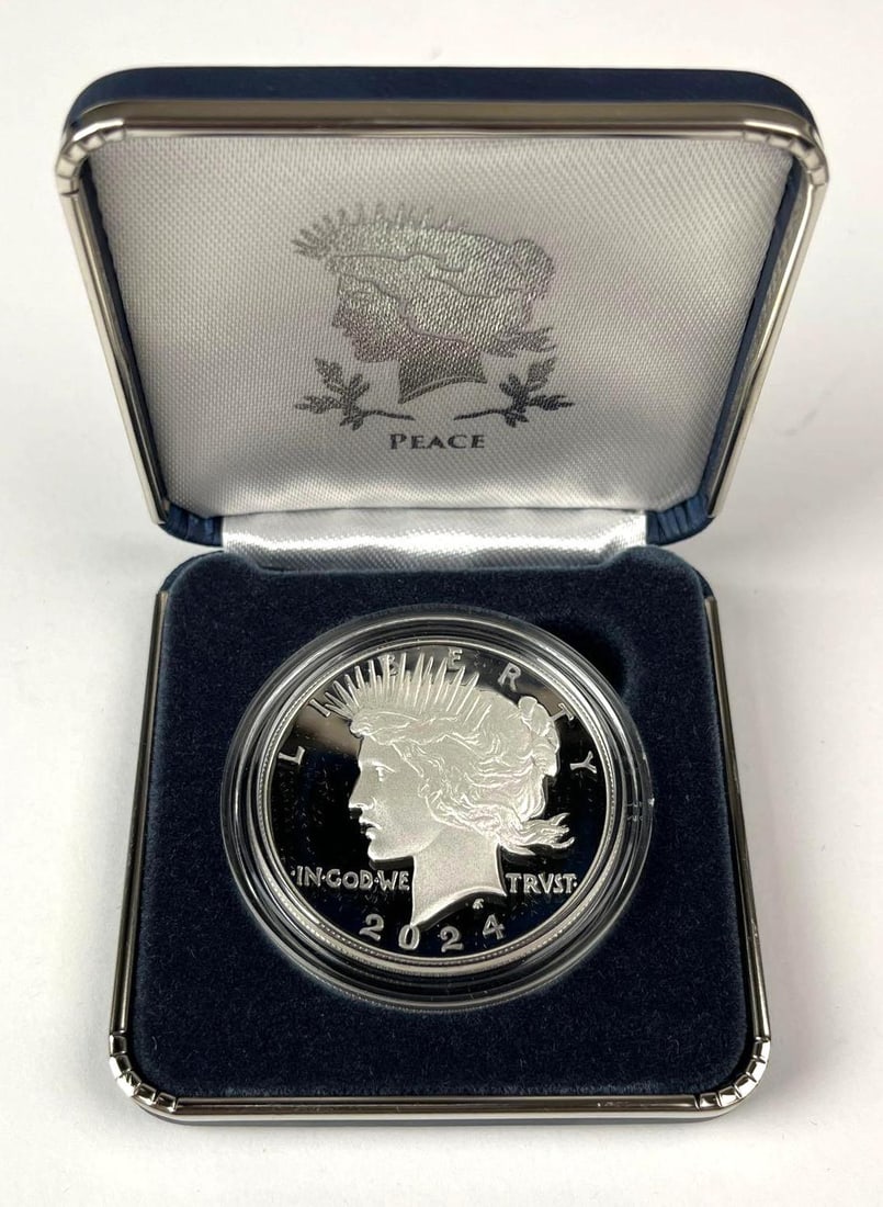 2024 S US Mint Peace Silver Proof Dollar: Includes COA