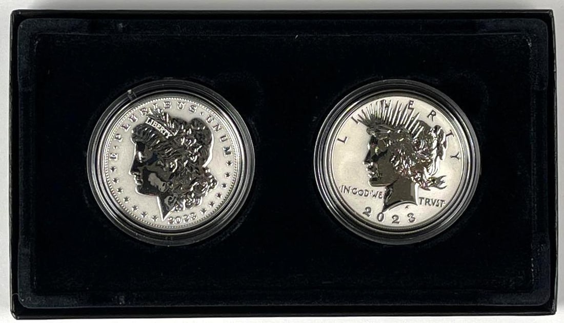 2023 US Mint Morgan and Peace Reverse Proof Two Coin Set (1 of 4)