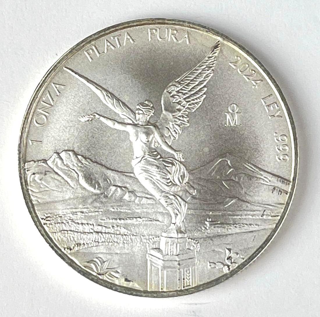 2024 Mexico Libertad 1 Onza 1 oz .999 Fine Silver Coin: 2024 Mexico Libertad 1 Onza 1 oz .999 Fine Silver Coin