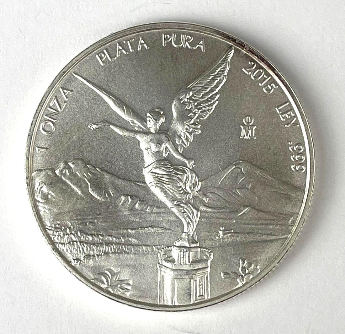 2015 Mexico Libertad 1 Onza 1 oz .999 Fine Silver Coin: 2015 Mexico Libertad 1 Onza 1 oz .999 Fine Silver Coin