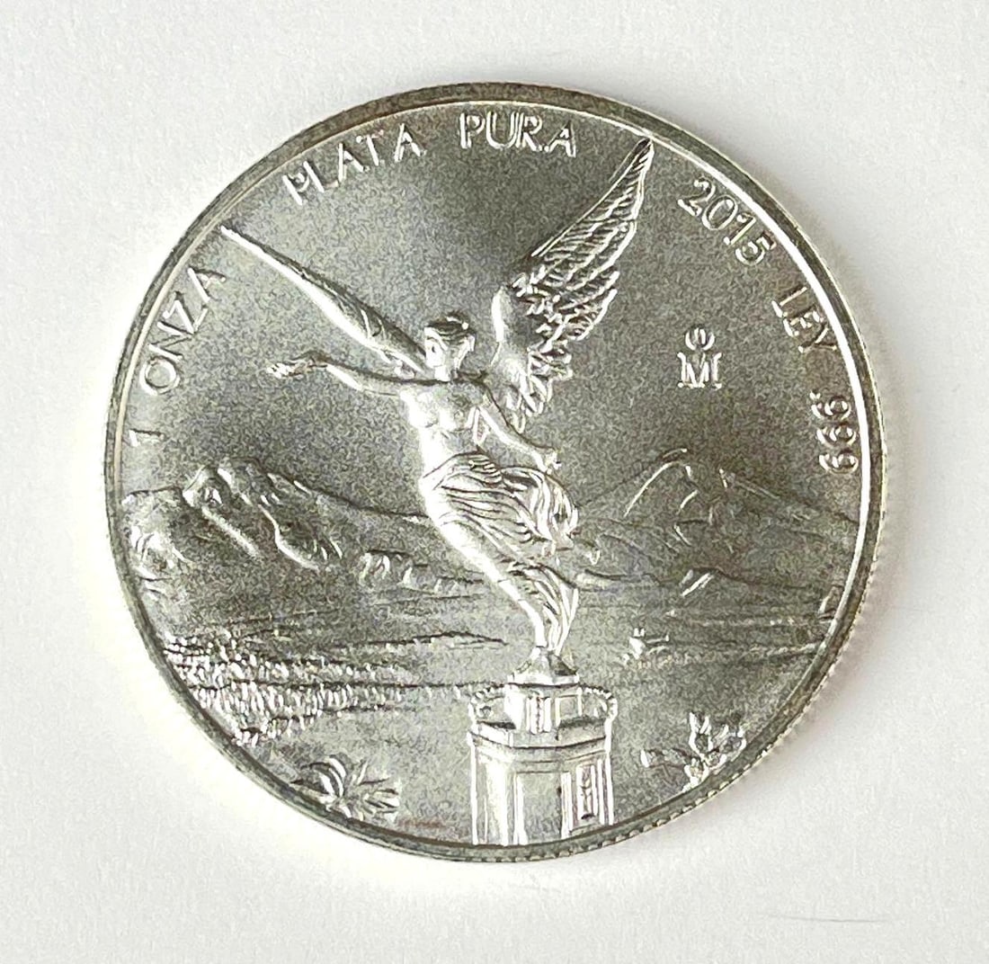2015 Mexico Libertad 1 Onza 1 oz .999 Fine Silver Coin: 2015 Mexico Libertad 1 Onza 1 oz .999 Fine Silver Coin