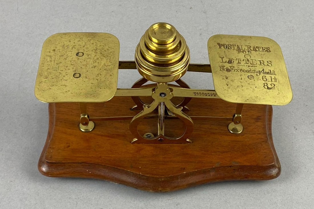 Antique United States Postal Office Letter Scale (1 of 4)