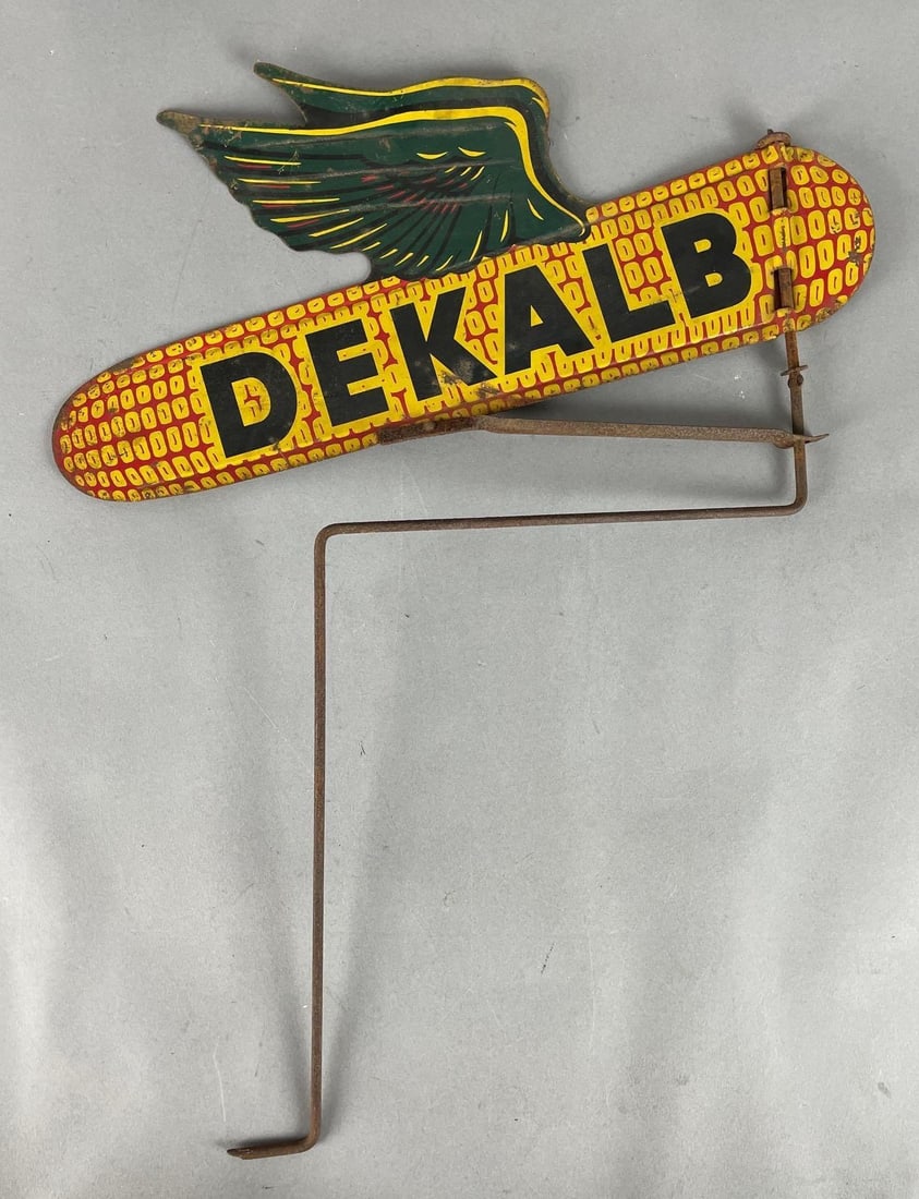 Vintage Dekalb Seed Corn Metal Advertising Wind Vane Sign (1 of 2)