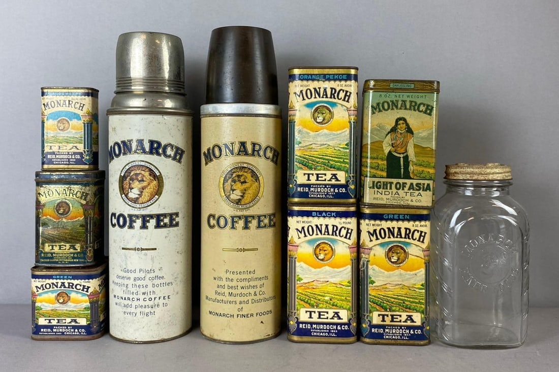 Group of Assorted Vintage Monarch Coffee/ Tea Containers and More (1 of 3)