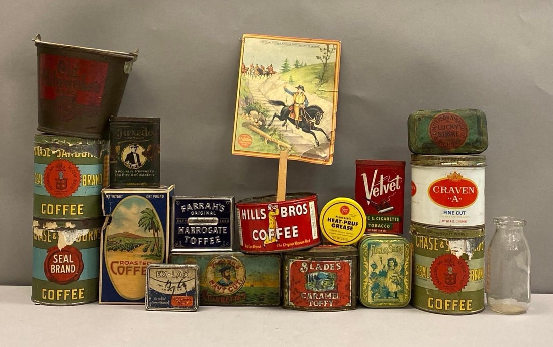 Group of Vintage Advertising Tins and More (1 of 3)