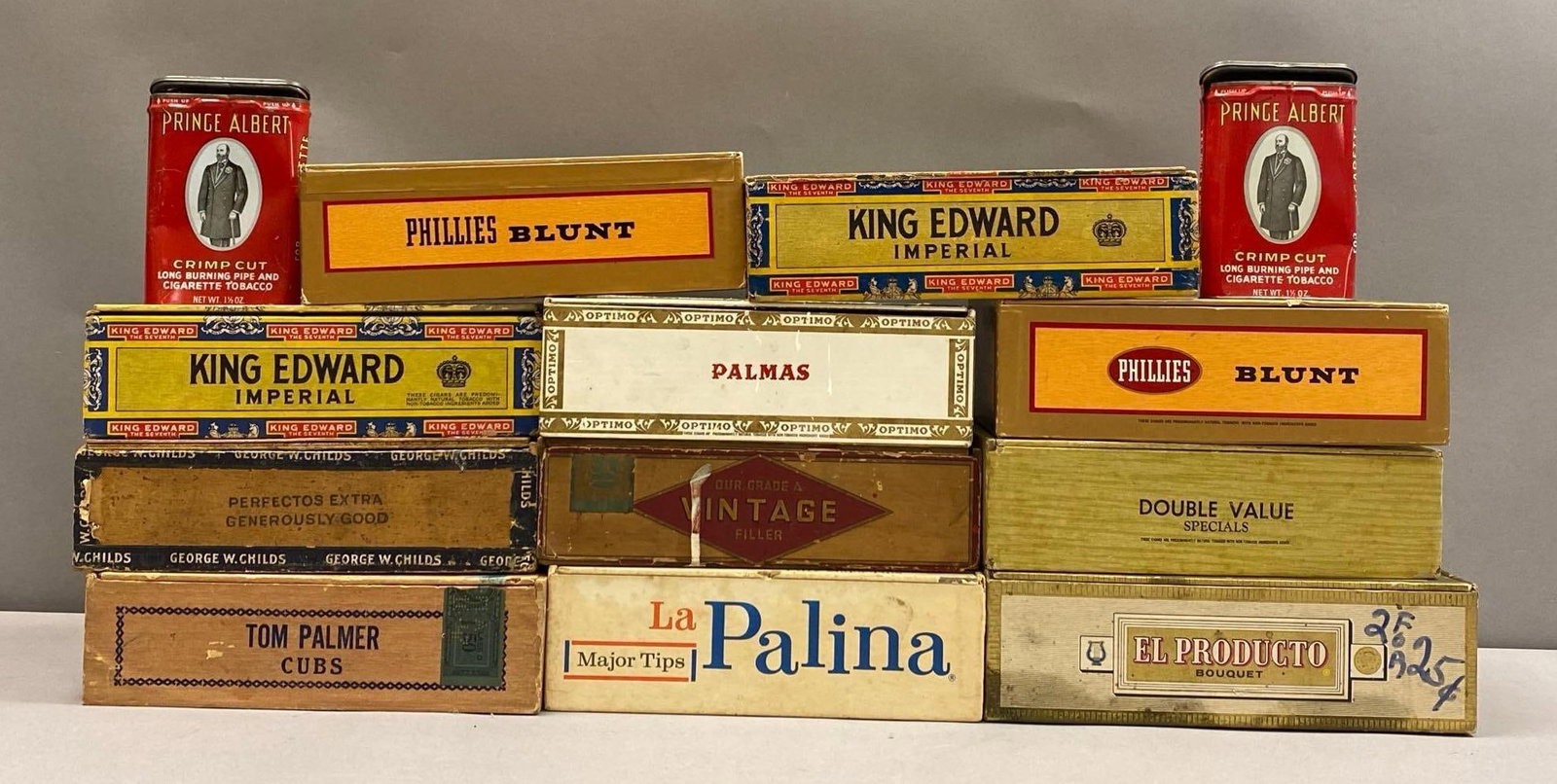 Group of Assorted Wood Cigar Advertising Boxes and More (1 of 4)