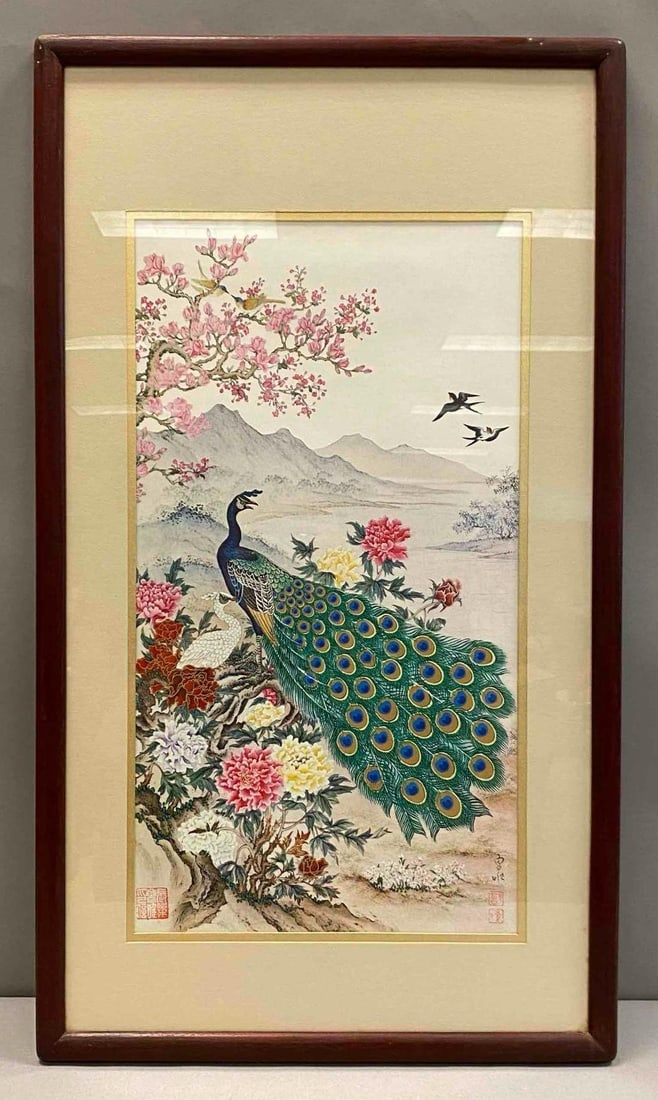 1981 Wei Tseng Yang Signed The Awakening of Spring Silk Print (1 of 6)