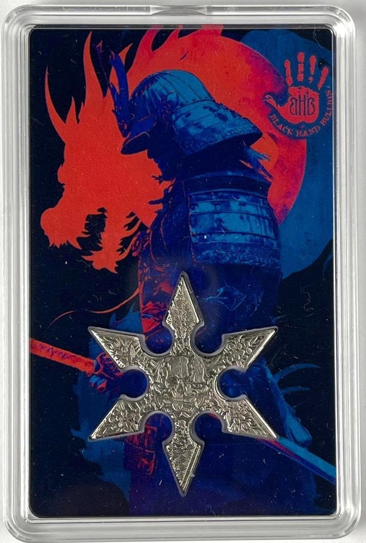 Blackhand Bullion 5 Gram .999 Silver Throwing Star: Blackhand Bullion 5 Gram .999 Silver Throwing Star