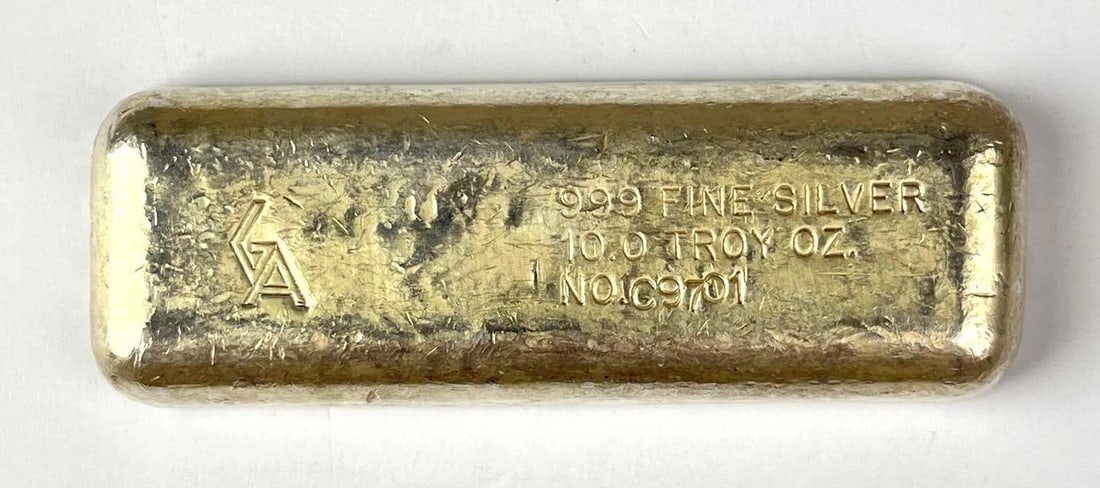 Golden Analytic 10 oz 999 Fine Silver Ingot/ Bar (1 of 2)