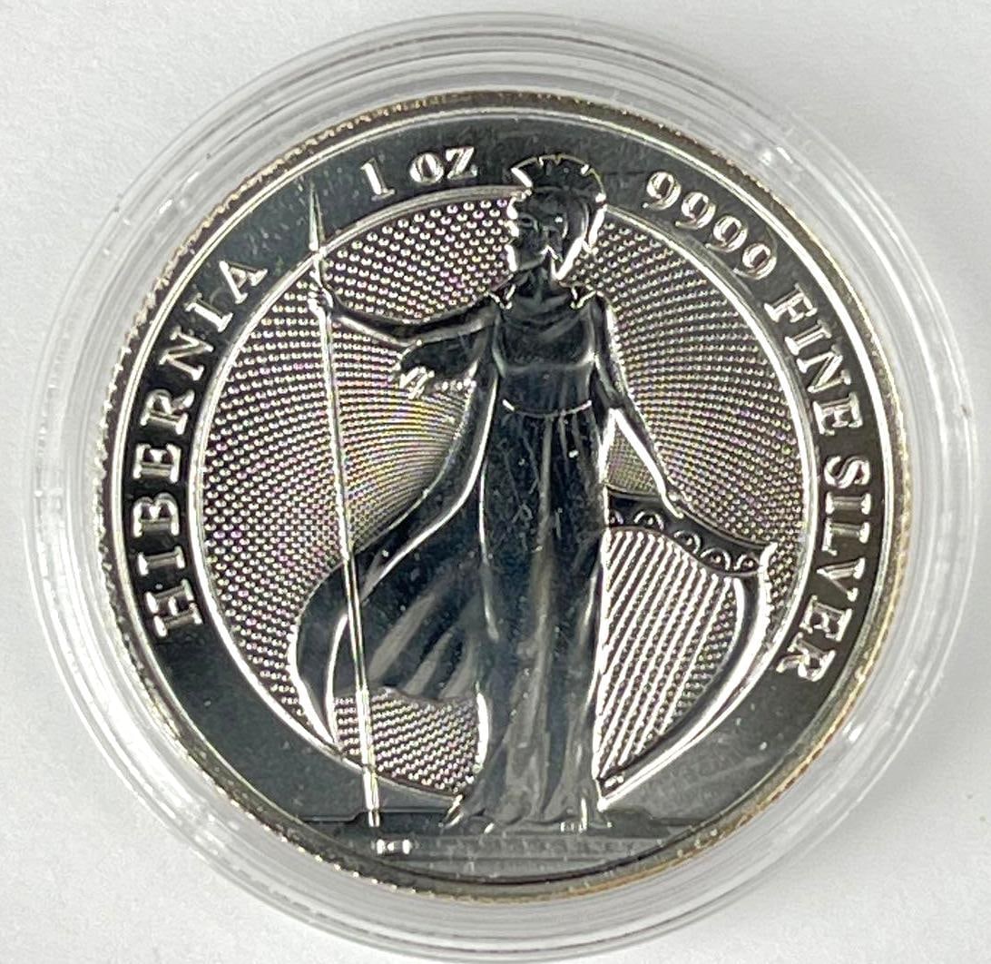 2022 Tokelau $2 Hibernia 1 oz 9999 Fine Silver Coin: 2022 Tokelau $2 Hibernia 1 oz 9999 Fine Silver Coin