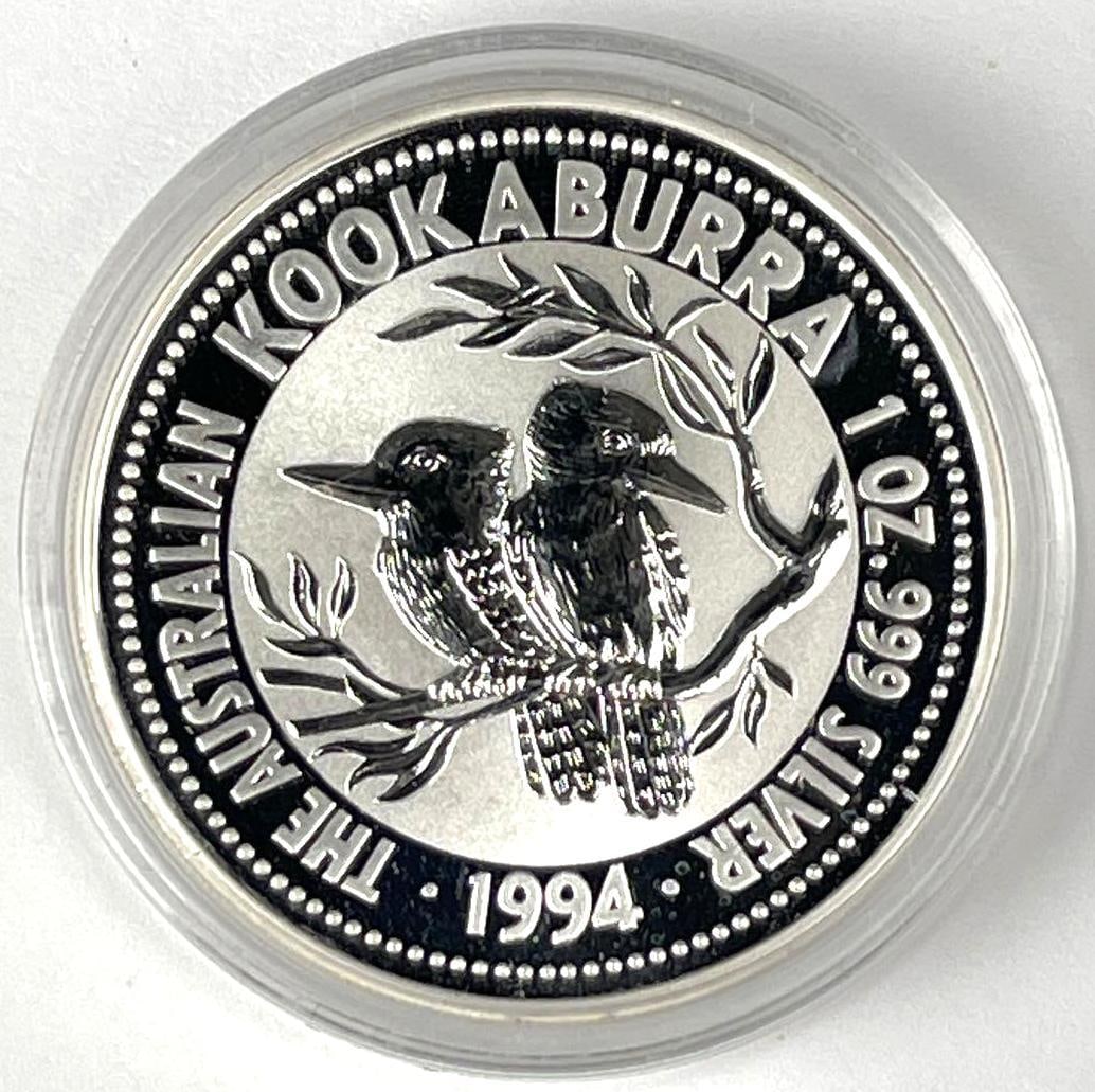 1994 Australia $1 Kookaburra 1 oz .999 Silver Coin (1 of 2)