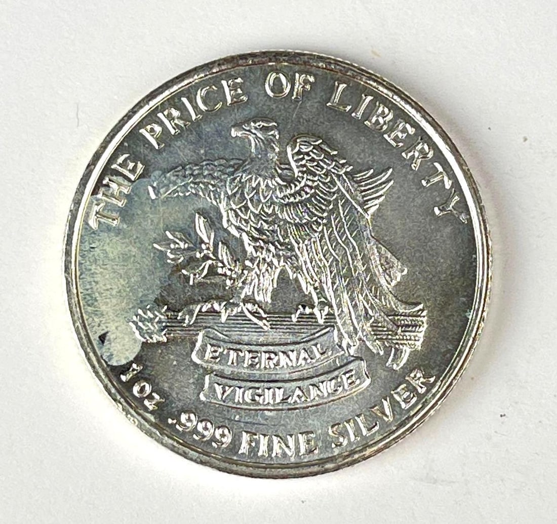 Dont Tread on Me The Price of Liberty 1 oz .999 Fine Silver Round: Dont Tread on Me The Price of Liberty 1 oz .999 Fine Silver Round