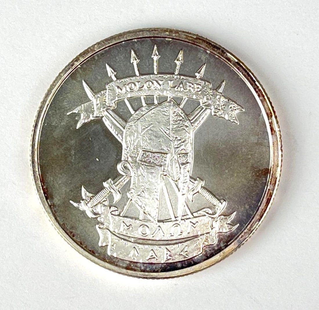 Molon Labe Come and Take It 1 oz .999 Fine Silver Round (1 of 2)