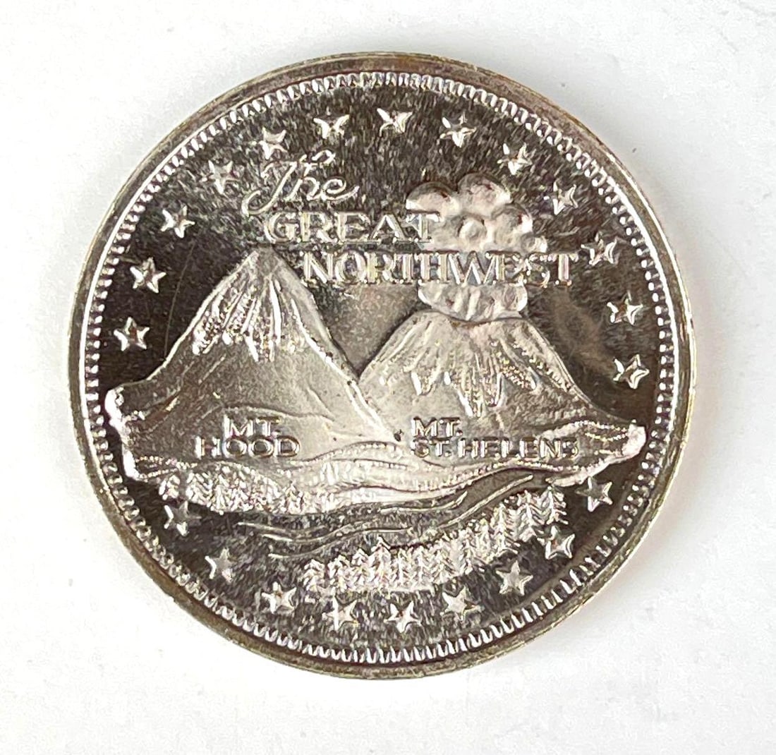 The Great Northerwest 1 oz .999 fine Silver Round: The Great Northerwest 1 oz .999 fine Silver Round