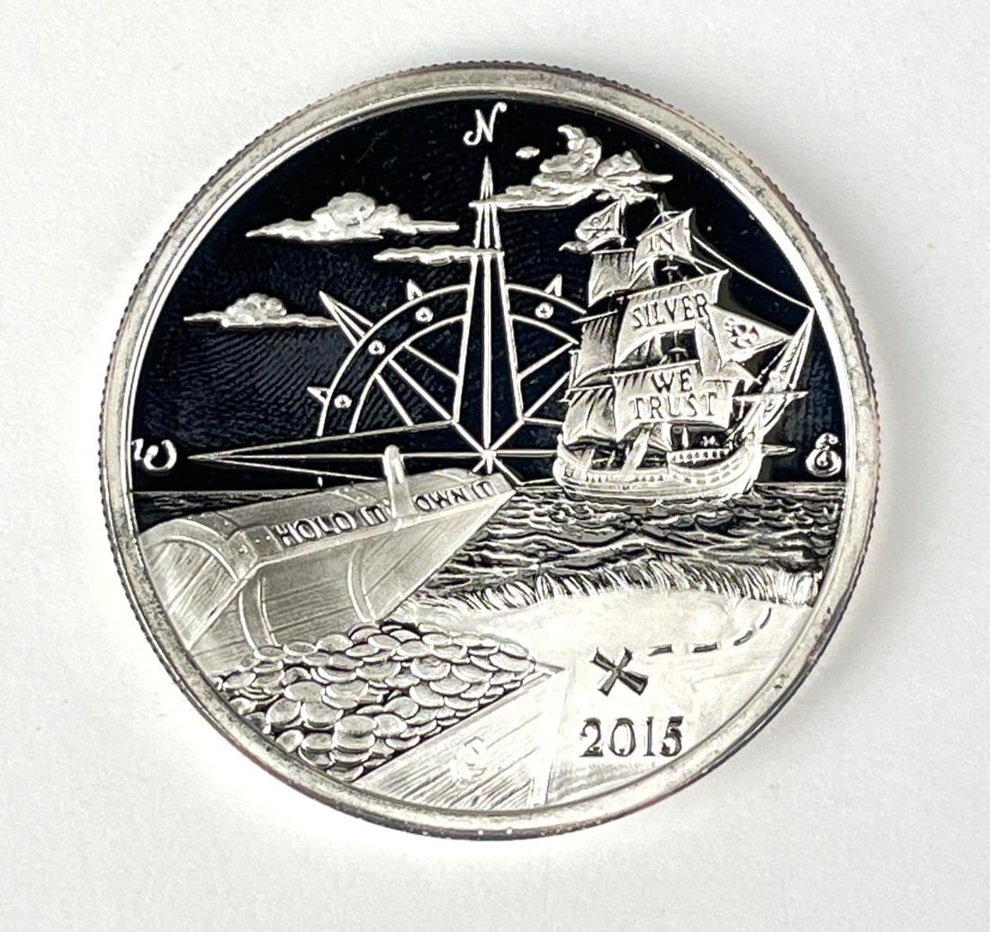 come to Silverbug Island 1 oz .999 Fine Silver Round: come to Silverbug Island 1 oz .999 Fine Silver Round