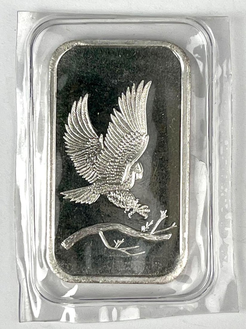 SilverTowne Eagle 1 oz .999 Fine Silver Ingot/ Bar (1 of 2)