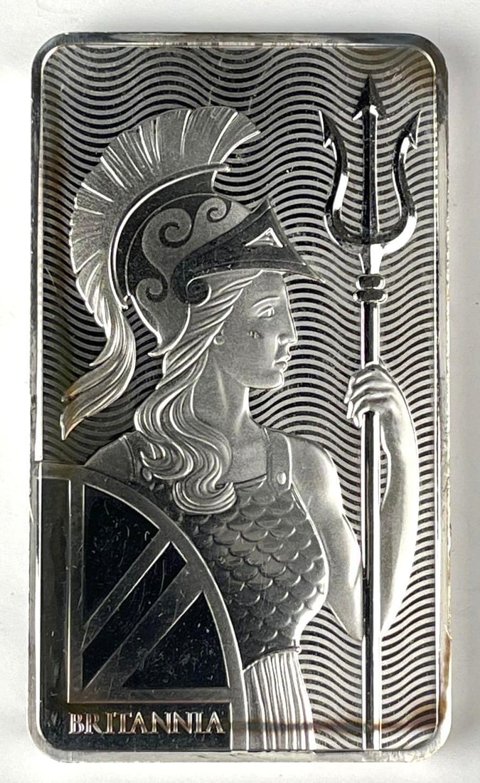 The Royal Mint Britannia 10 oz 999 Fine Silver Ingot/ Bar (1 of 2)