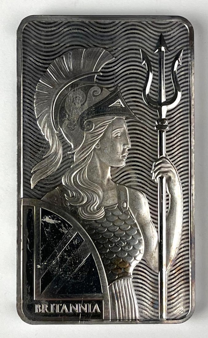 The Royal Mint Britannia 10 oz 999 Fine Silver Ingot/ Bar: The Royal Mint Britannia 10 oz 999 Fine Silver Ingot/ Bar