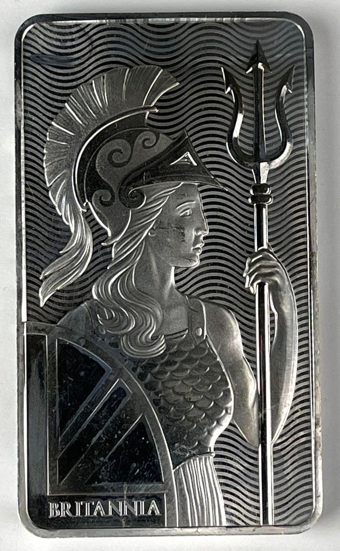 The Royal Mint Britannia 10 oz 999 Fine Silver Ingot/ Bar: The Royal Mint Britannia 10 oz 999 Fine Silver Ingot/ Bar