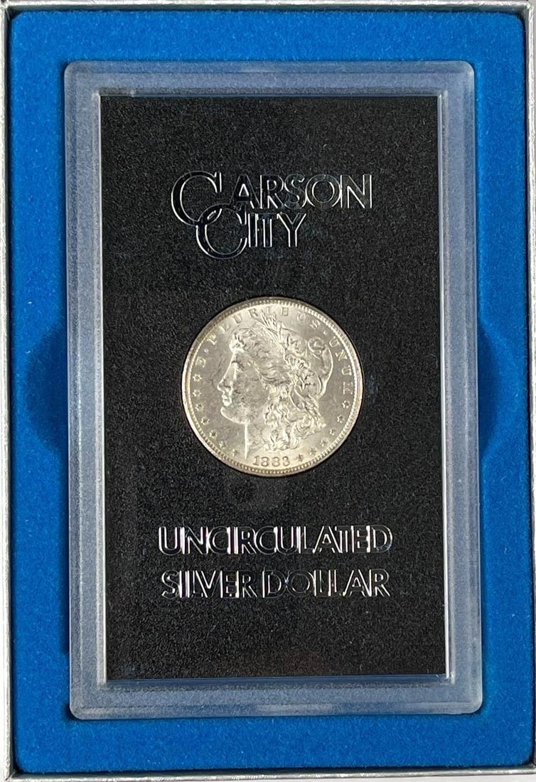 1883 CC US Mint UNC Morgan Silver Dollar - 2